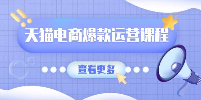 （13910期）天猫电商爆款运营课程，爆款卖点提炼与流量实操，多套模型全面学习-开心网创