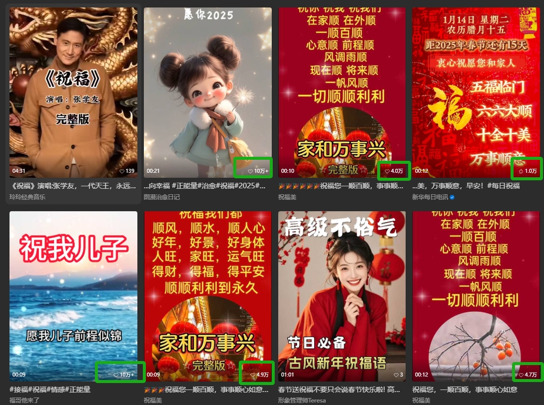 银发经济新年风口，儿女祝福视频爆火，一条作品上万播放，一定要抓住-开心网创