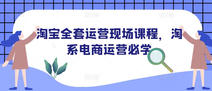 淘宝全套运营现场课程，淘系电商运营必学-开心网创