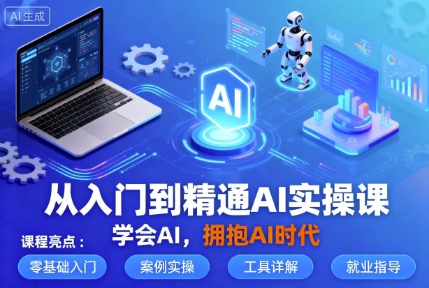 从入门到精通AI实操课，学会AI，拥抱AI时代-开心网创