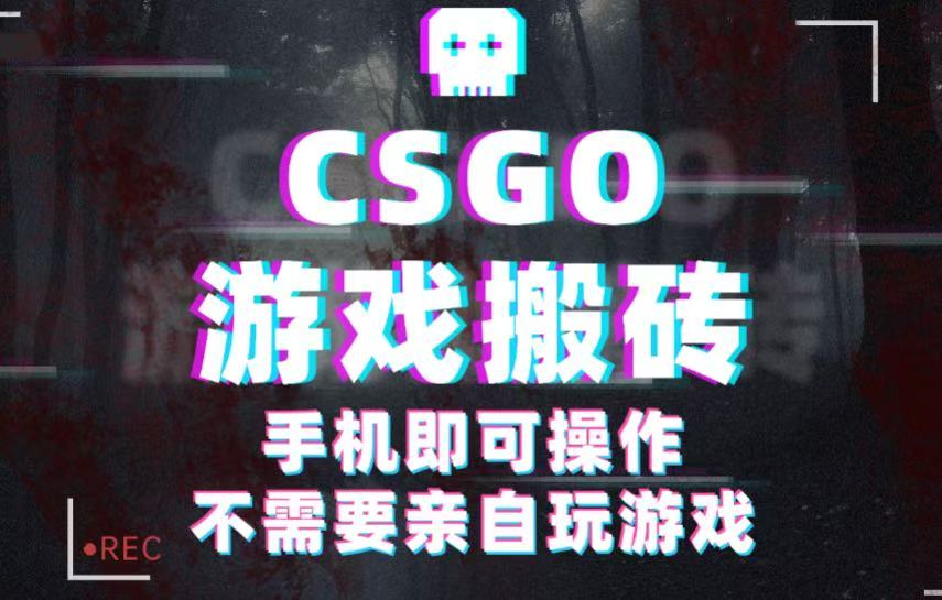 CSGO游戏挂机捡漏，单日扫货500+，年底小高峰上车可吃肉，手机即可操作兼职副业-开心网创