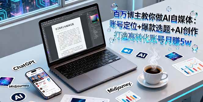 （16131期）百万博主教你做AI自媒体：账号定位+爆款选题+AI创作 打造高转化账号月赚5w-开心网创