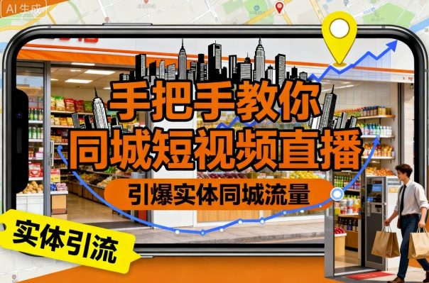 手把手教你同城短视频直播，引爆实体同城流量-开心网创