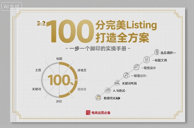 100分完美Listing打造全方案，想要完美listing必须是需要一步一个脚印的-开心网创