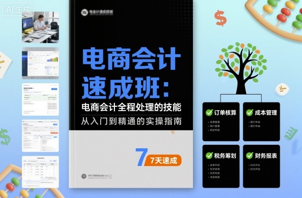 电商会计速成班，电商会计全程处理的技能-开心网创