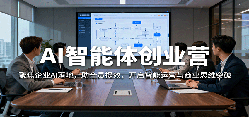AI智能体创业营：聚焦企业AI落地，助全员提效，开启智能运营与商业思维突破-开心网创