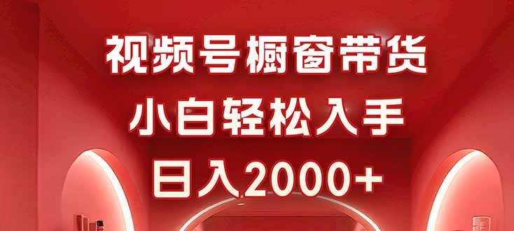 （16248期）视频号橱窗带货，小白轻松入手，日入2000+-开心网创