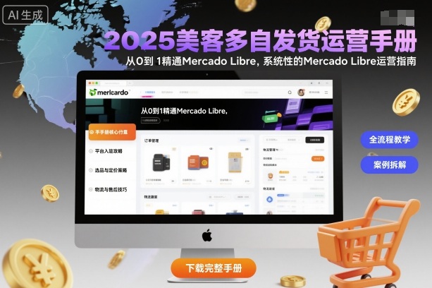 2025美客多自发货运营手册：从0到1精通Mercado Libre，系统性的Mercado Libre运营指南-开心网创