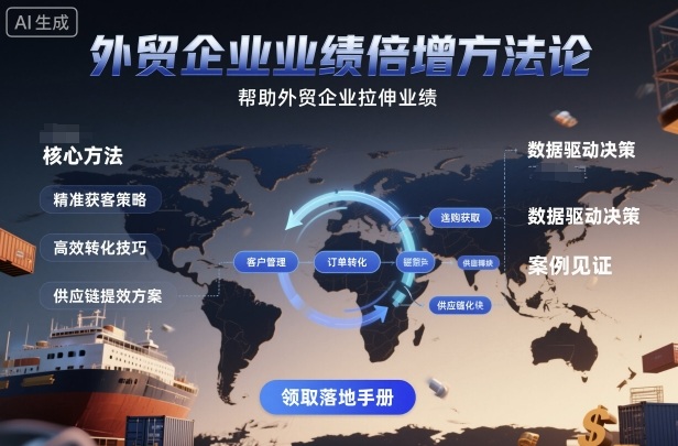 外贸企业业绩倍增方法论，帮助外贸企业拉伸业绩-开心网创