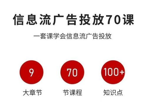 信息流广告投放实战70课，一套课学会信息流广告投放，迄今为止，最系统化教程-开心网创