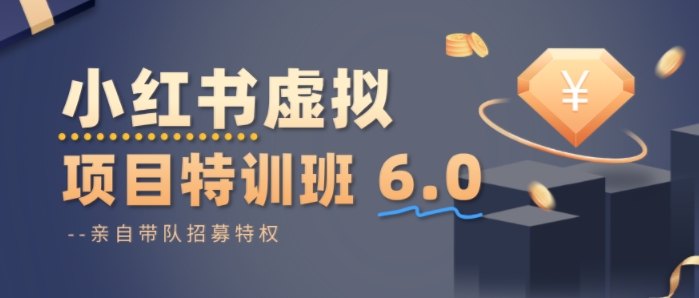 小红书虚拟项目特训课6.0，帮你从0到1打造稳定盈利的店铺，抓住流量红利-开心网创
