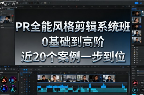 PR全能风格剪辑系统班，0基础到高阶，近20个案例一步到位-开心网创