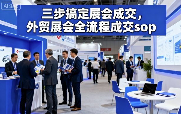 三步搞定展会成交，外贸展会全流程成交sop-开心网创