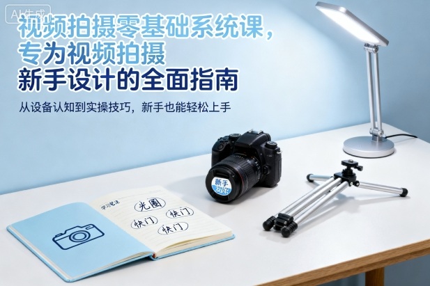 视频拍摄零基础系统课，专为视频拍摄新手设计的全面指南-开心网创