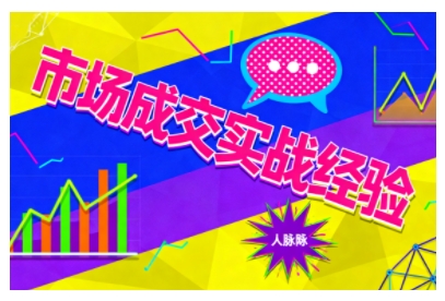 市场成交实战经验，从认知觉醒到实操落地，快速掌握市场开拓与成交核心能力-开心网创